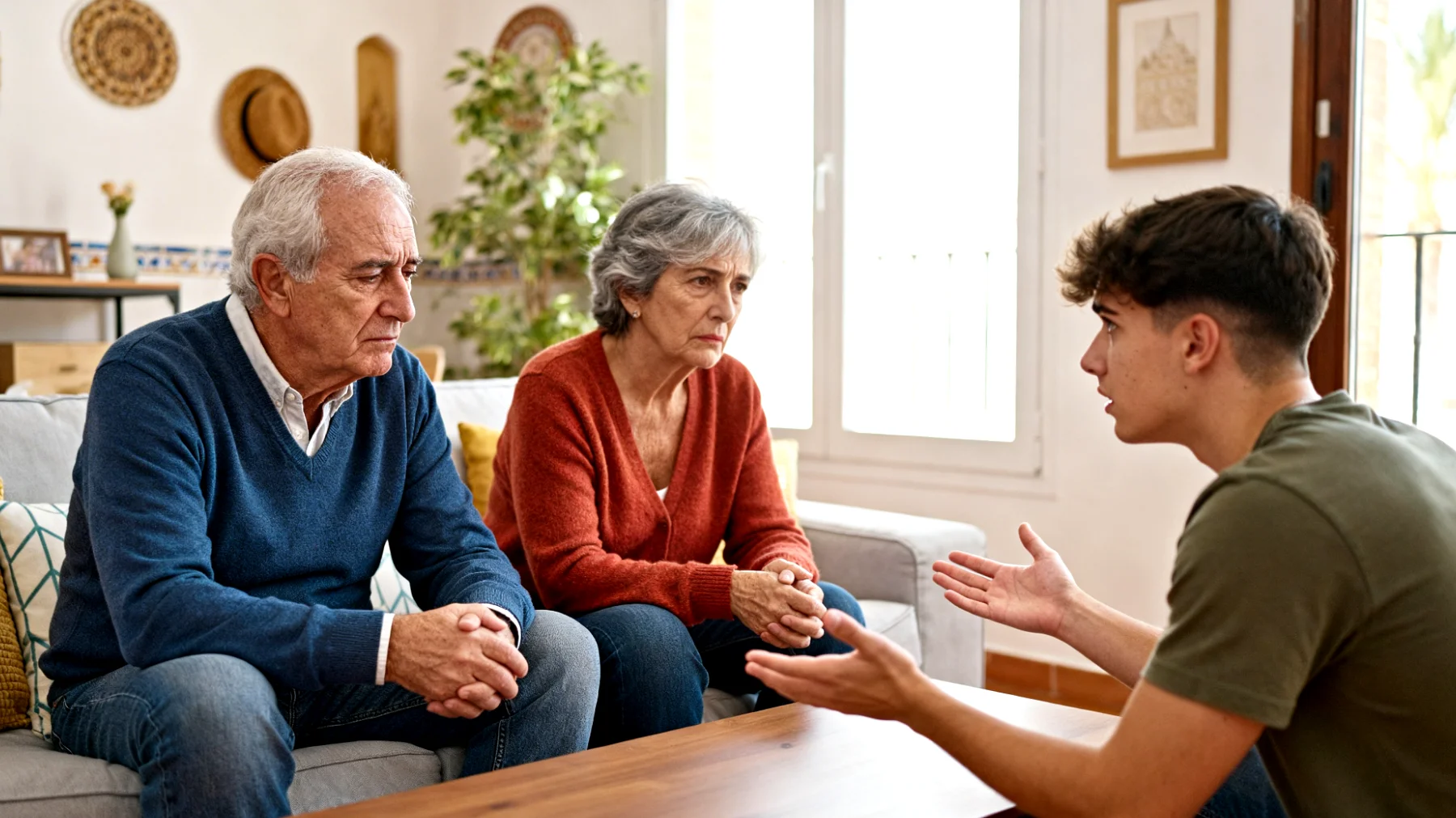 Los abuelos sienten que sus nietos jóvenes adultos recurren a ellos constantemente para resolver problemas económicos, emocionales y prácticos, sin desarrollar autonomía propia. Los abuelos se sienten agotados y no saben cómo poner límites sin dañar el vínculo afectivo."